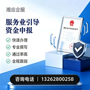 衡阳服务业引导资金申报服务