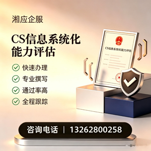 衡阳CS信息系统化能力评估申报服务