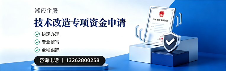 衡阳技术改造专项资金申报服务
